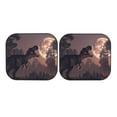 thumbnail image 7 of Daiia Dinosaur Moonlit Forest 2PCS Car Windshield Sun Shade, Foldable Sun Shield for Car Front Window, Auto Sun Blocker Visor Protector Universal for Truck SUV Pickup-Large, 7 of 7