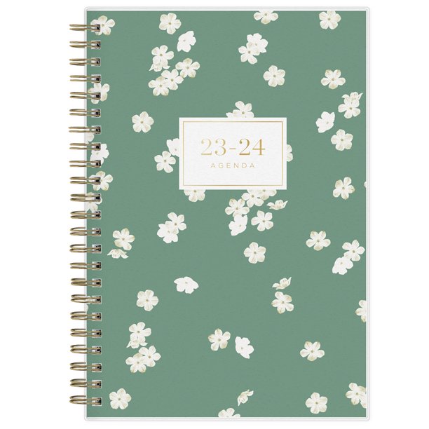 202324 Weekly Monthly Planner, 5x8, Blue Sky, Windblown