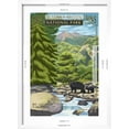 thumbnail image 5 of Art.com Leconte Creek and Mt. Leconte - Great Smoky Mountains National Park, TN Art Print by Lantern Press, White Frame Wall Art, 17" x 23", 5 of 5