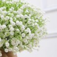 thumbnail image 3 of 20 pcs Baby Breath Flowers White Gypsophila Bouquets, Real Touch White Fake Flowers UV Resistant Fake White Flowers for Wedding Party Home Decoration, 3 of 5
