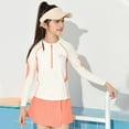 thumbnail image 2 of SUYOLL Children Girls Swim Suit Long Sleeve Guard Two Piece Set Beach Pool Summer Fall Activities Quick Drying Bathing Suit, 2 of 9
