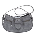 thumbnail image 4 of Bolso de hombro con cinturón distintivo de diseño de moda de industria pesada Bolso de mujer Bolso cruzado debajo del brazo, 4 of 6