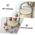 thumbnail image 3 of 1 Set Simulation Cake Kid Toys Dinnerware+sets Puzzle Toys Play Cake Set Wood Cake Play Set Simulation House Cupcake Toy Set Wooden Parent-child House, 3 of 5