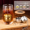 thumbnail image 4 of Shisuyan 1 Pc Durable Stainless Steel Tea Strainer Hanging Tea Infuser Tea Strainer (Silver), 4 of 8
