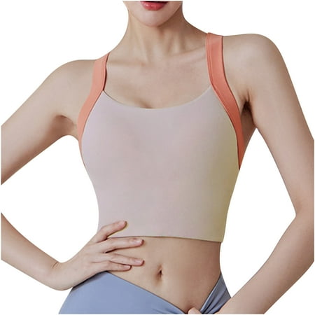 

uublik Sports Bra for Women Racerback Bra with Removable Cups sexy Yoga Bra