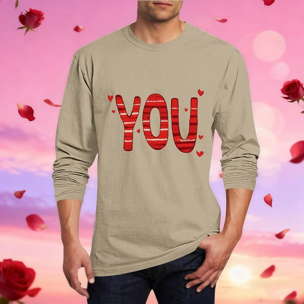 Amzcrzy - Sudadera Para Hombre, Estilo Casual, Con Estampado De Moda, Manga Larga, Cuello Redondo, Color Caqui, 5Xl