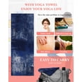 thumbnail image 5 of Navy Blue Yoga Towel for Hot Yoga Non Slip, Retro Oil Painting Modern Abstract Art Aesthetics Yoga Mat Towel Absorbent Yoga Sweat Towels Microfiber Hot Yoga Blanket for Bikram Pilates 26"x70", 5 of 7