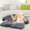 thumbnail image 4 of Mascota Perro Cama Gato Casa Invierno Cálido Colchoneta Sofá Cojín (Gris Oscuro M) Likrtyny Mascotas, 4 of 4