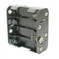 thumbnail image 1 of BH383 - Support de Batterie AAX8 Plastique Noir avec Bouton-Pression, 1 of 1