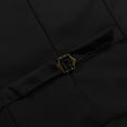 thumbnail image 5 of Tween Boy's 4 Button Formal Suit Vest Black Dress Waistcoat Vest Elegant Adjustable Back Strap 11-12 Years Boys Clothes, 5 of 7