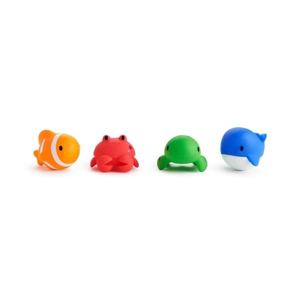Juguete de baño para bebés Munchkin Ocean Squirts, paquete de 4, para más de 9 meses