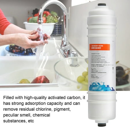 

Honrane 10 inch Water Filter Cartridge Strong Adsorption Capacity Not Easily Deformed Replacement Faucet Pre-sedimentation Filter Element for Ice Maker