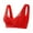 36-Red, variant on YWDJ Bras for Women Full Coverage Wireless Plus Size Push up Comfort Straps Support Bralette Breathable Soft Bra for All Shapes Sagging Breasts Green 46