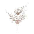 thumbnail image 2 of Arreglo floral navideño de bayas doradas y ginkgo | Centro de mesa navideño de plástico artificial para mesa, repisa y hogar | Decoración navideña dorada, 2 of 6