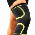thumbnail image 2 of Compression Knee Brace for Men & Women – Knee Support Sleeve for Running, Workout & Sports – Relief for Knee Pain, Meniscus Tear, ACL & Arthritis – Black/Green, XL, 2 of 8