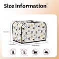 thumbnail image 5 of Picia Cute Cat Print 2 Slice Toaster Cover , Toaster Protector Dustproof Kitchen Appliance Cover, Kitchen Appliance Dustproof Protector, 5 of 7