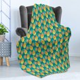 thumbnail image 4 of Gaming Soft Flannel Fleece Throw Blanket, Game Controller Gamepad Retro Colors Atari Fans, Cozy Plush for Indoor and Outdoor Use, 50" x 70", Dark Seafoam Multicolor, by Ambesonne, 4 of 5