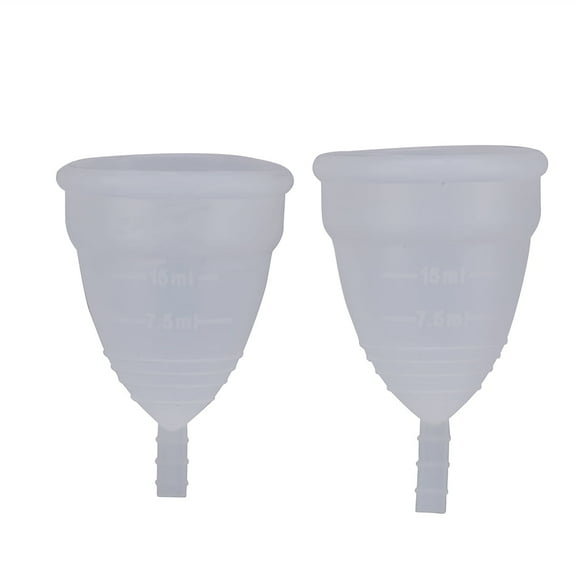 UrbanEden Feminine Cup,3Colors 2pcs Set Reusable Anti Leakage Lady Women Menstrual Cup Feminine Hygiene Care Product, Reusable Menstrual Cup