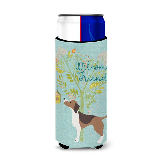 ""Caroline'S Treasures Welcome Friends Beagle - Abrazadera Decorativa Para Latas, Multicolor""