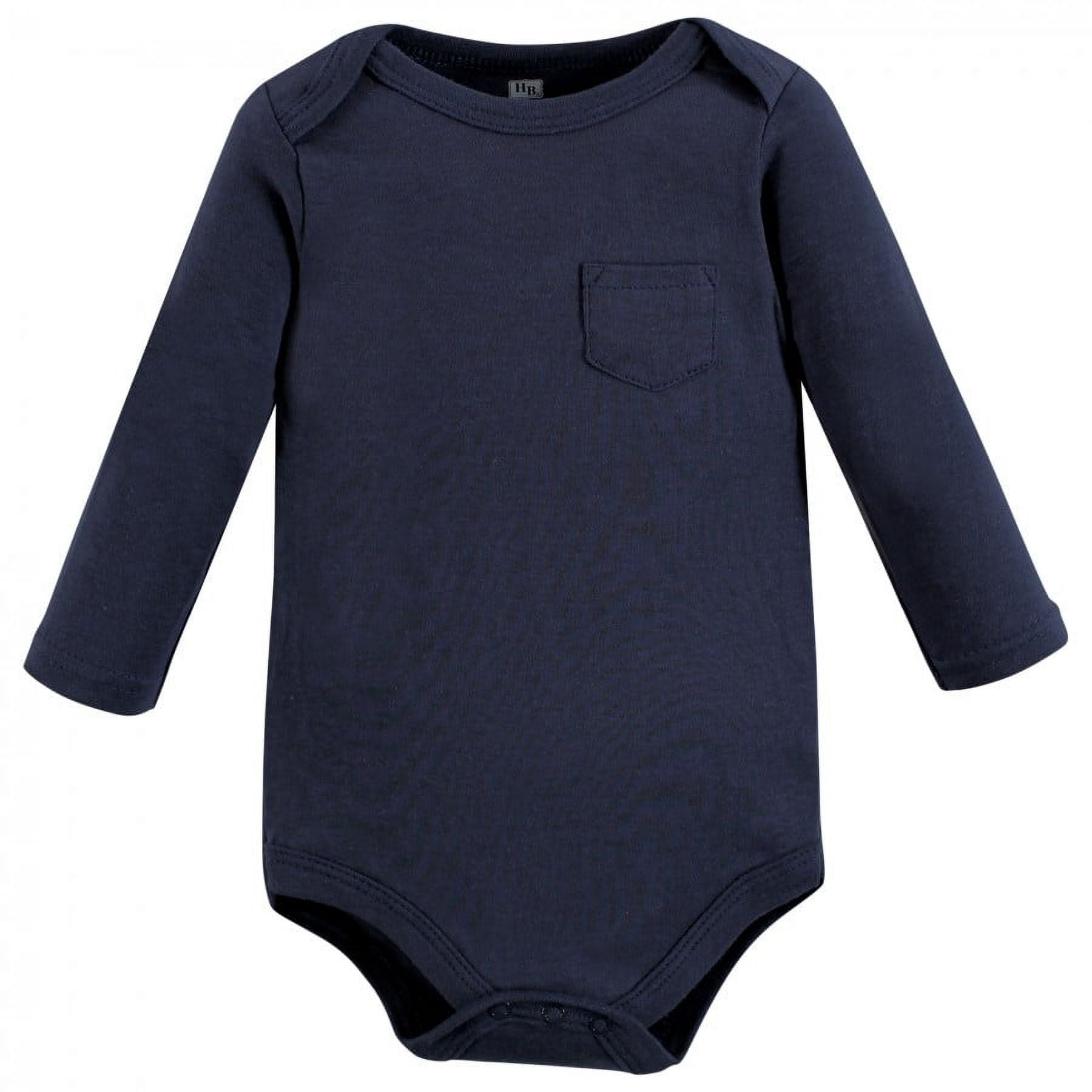 Hudson Baby Cotton Long-Sleeve Bodysuits, 5-Pack, Newborn- 24 Months