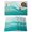 Teal, variant on Green Abstract Placemats Set of 6, Waves Gradient Water Ripple Striped Placemats for Dining Table, Place Mats for Kitchen Tabletop, Waterproof Wipeable Dining Table Mats Set