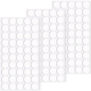Poster Putty, 150 Pcs 20mm/0.79" Adhesive Sticky Tack, Double Sided Removable Dots, Clear Round Reusable Mounting Stickers Transparent Tacky Circles Glue Tape for Hanging Pictures on Wall