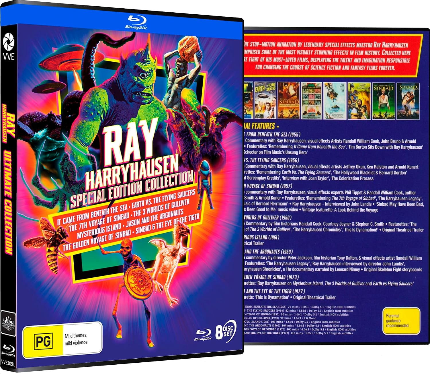 Via Vision, Ray Harryhausen: The Ultimate Collection, 8-Disc Blu