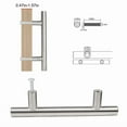 thumbnail image 4 of 30Pack Brushed Nickel Kitchen Cabinet Pulls Stainless Steel Drawer T Bar Handles, 4 of 6
