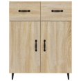 thumbnail image 3 of vidaXL Sideboard Sonoma Oak 69.5x34x90 cm Engineered Wood, 3 of 5