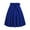 Blue, variant on Womens High Waist A-Line Pockets Skirt Skater Flared Midi Skirt Ladies Vinage Skirt Solid Color Retro Casual High Waist Cocktail Waist-Length Skirt in 1950S