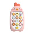 thumbnail image 2 of Kid Phone Toy Educational Learning Cartoon Chick Pink, 2 of 8