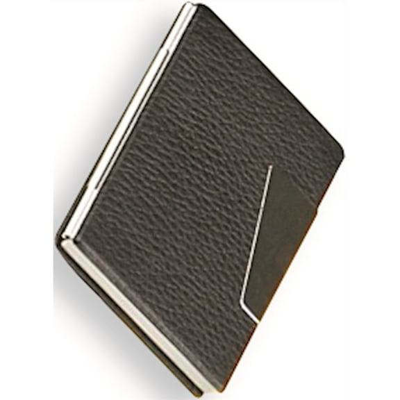 Fashion Black Leather Business Card Case (4 X 2.65) Made In China gp4575