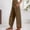 Khaki, variant on Luogg Women's Casual Pants Lightweight Stretchy Elastic Waist Comfortable Pocketed Trousers For Everyday Relaxation Fashion Pants Suitable For Summer Wear Women’s Plus Size Casual Pants