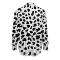 thumbnail image 4 of NTACZA Silk Tops Womens Dressy Business Button Up Shirt Leopard Print Work Office Women's Shirts L, 4 of 5