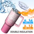 thumbnail image 3 of Nana You Are The Best Gift! 40oz Insulated Tumbler for Grandma from Granddaughter Grandson, Perfect Birthday Christmas Present, Travel Cup with Lid and Straw, 3 of 5