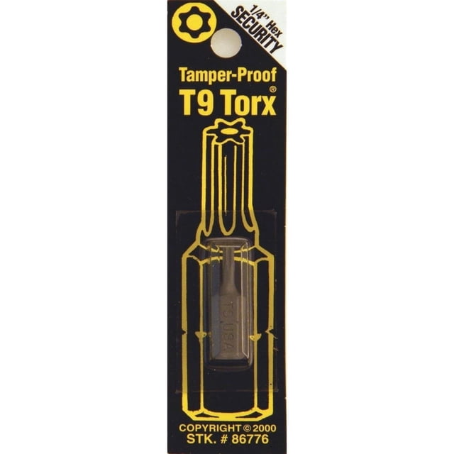 Broca de fijación Best Way Tools 86776 T9 Torx Security