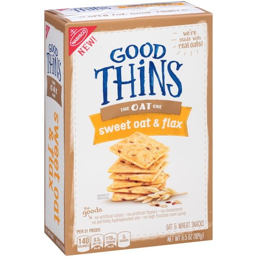 Nabisco Good Thins, Gluten Free Sweet Oat & Flax Oat & Wheat Snack