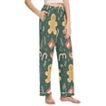 thumbnail image 2 of FORMRS Women's Pajama Pants with Pockets Soft Comfy Loungewear Sleep Bottom, Sizes S-2XL, Brown Christmas Gingerbread, 2 of 8