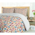 thumbnail image 5 of Ambesonne Culinary Duvet Cover Set, Cupcakes Cakes Creams, 2-Calking, Petrol Blue Ginger, 5 of 7