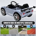 thumbnail image 5 of Xuanlur 12V Licensed Ford GT Kids Ride on Toy, 12V Battery Powered Electric Car w/Remote Control, 4-Wheel Suspension, 3 Speed, Battery Display, LED Lights, Ride on Car for Toddler 1-5 Years, Grey, 5 of 7