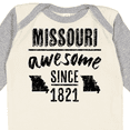 thumbnail image 4 of Inktastic Missouri Awesome Since 1821 Boys or Girls Long Sleeve Baby Bodysuit, 4 of 5