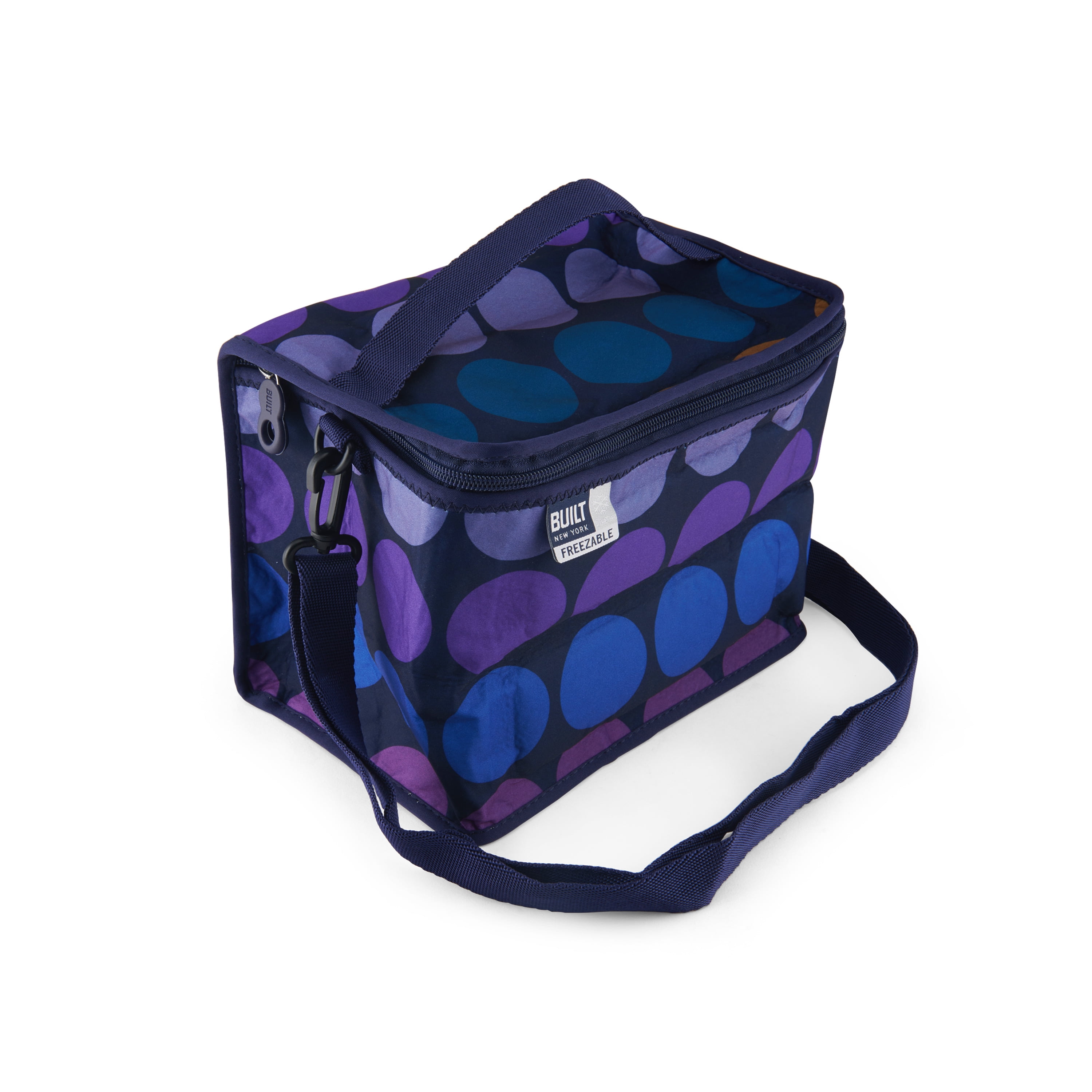 Built Icetec Large Capacity Freezable Lunch Bag Plum Dot Design