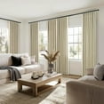 thumbnail image 6 of Pinch Pleated Full Blackout Linen Curtains 84 Inch for Bedroom Living Room,Fall Beige Double Layer Linen Blended Room Darkening Back Tab Pinch Pleat Drape with Hooks Rings 2 Panel 40" Wx84 L, 6 of 18