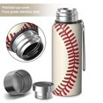 thumbnail image 2 of 20 Oz Baseball Pattern Coffee Tumbler Double Wall Insulated Stainless Steel Water Bottle | Metal Reusable Thermoses Flask with Cup Cap | Leak & Sweat Proof with Anti-Dust Lid, 2 of 7
