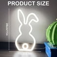 thumbnail image 3 of Easter LED Bunny Night Light USB Powered Spring Party Rabbit Neon Lamp Holiday Decoration for Kids, 3 of 9