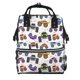 thumbnail image 1 of Fotbe Cartoon Monster Trucks1 Mochila Maternidad - Lona de Sarga Impermeable, Mochila de Pañales de Gran Capacidad con Múltiples Bolsillos y Correas Ajustables, 1 of 6