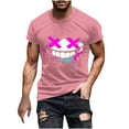 thumbnail image 2 of JXMVOJ Men's Halloween Printed Round Neck Short Sleeve Blouse/T-shirt, Fashion Casual, Quality Materials, Summer, Suitable for Outdoor Casual Daily Wear, 2 of 5