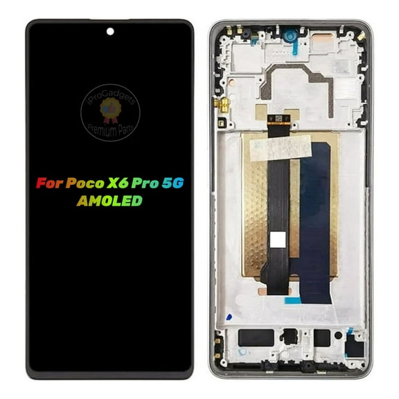 Amoled Screen With Frame For Poco X6 Pro 5g 2311drk48g