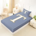 thumbnail image 4 of Erosebridal Letter T Kids Twin Sheet Sets, Modern Abstract Bedding, 3pcs, 4 of 5