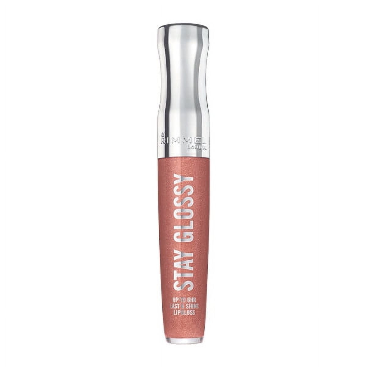 (2 pack) Rimmel Stay Glossy Lip Gloss, Down to Gloss, 0.18 oz